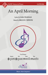 An April Morning SATB choral sheet music cover